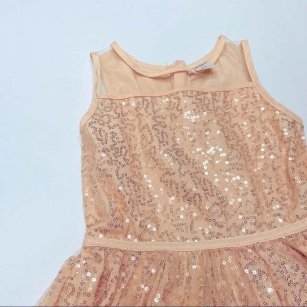 Carter’s Ballerina Pink Rose Gold Sequin Dress